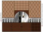 Wine rack, Custom design Wine Rak for 100 bottle, Moet, branding, shampagne, interior design, 2d drawing, wood work, wine rak design, accra, ghana, furniture design